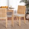 Baxton Studio Sofia Modern and Contemporary Natural Finished Wood and Rattan Dining Chair 185-11872-Zoro - alternate 8